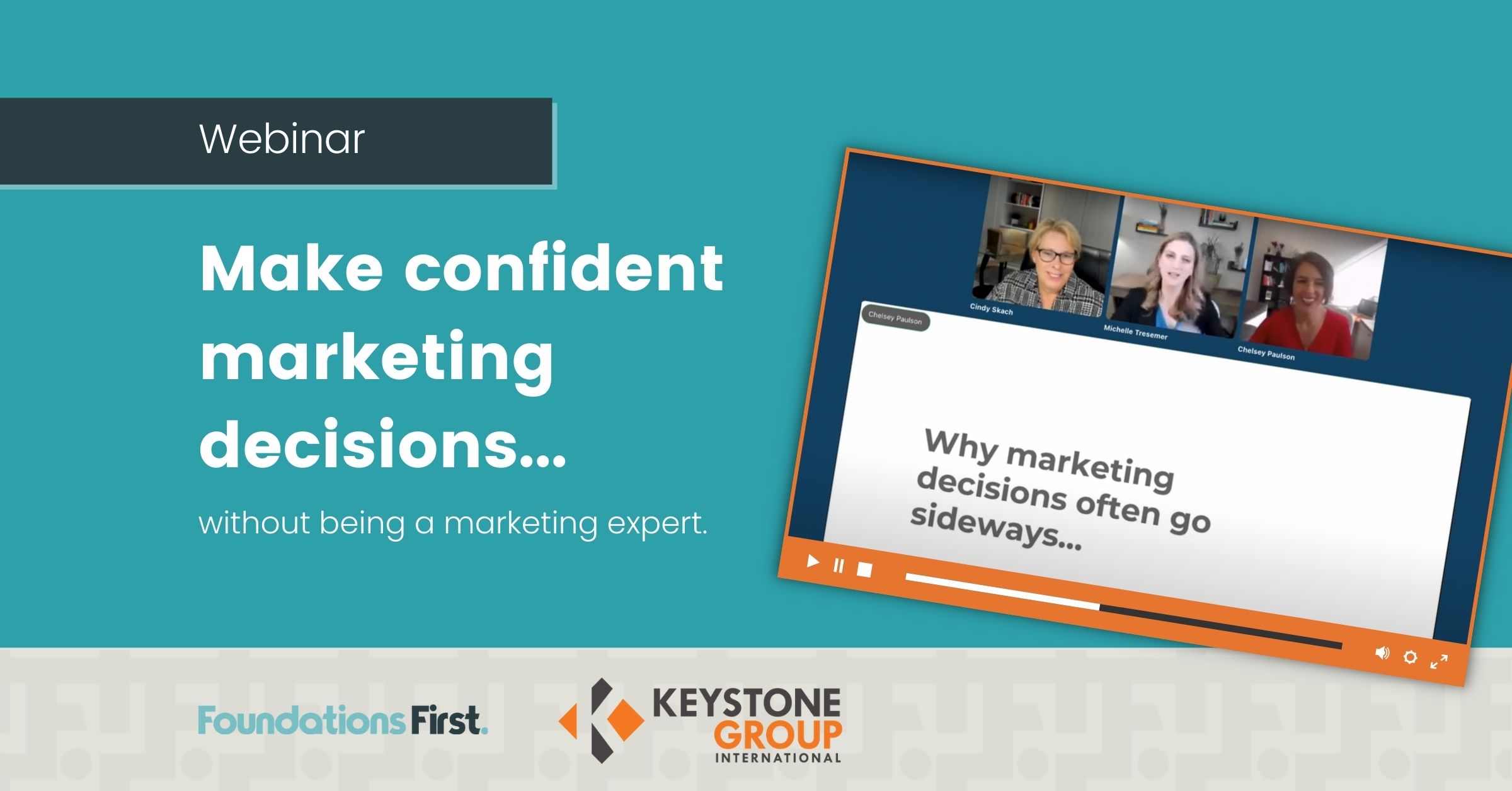 Confident marketing decisions webinar