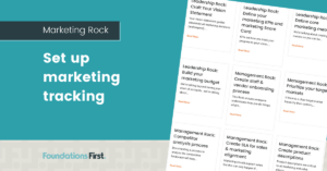 Marketing Rock: Setup Tracking