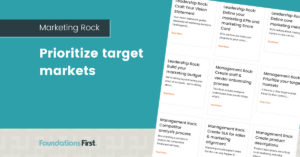 Prioritize target markets